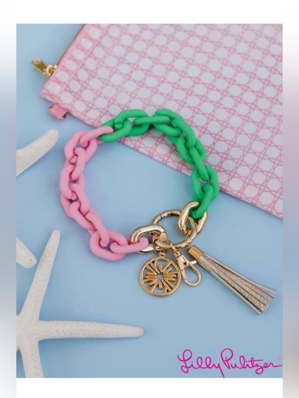 Lilly Pulitzer keychain bracelet - Picture 3 of 6